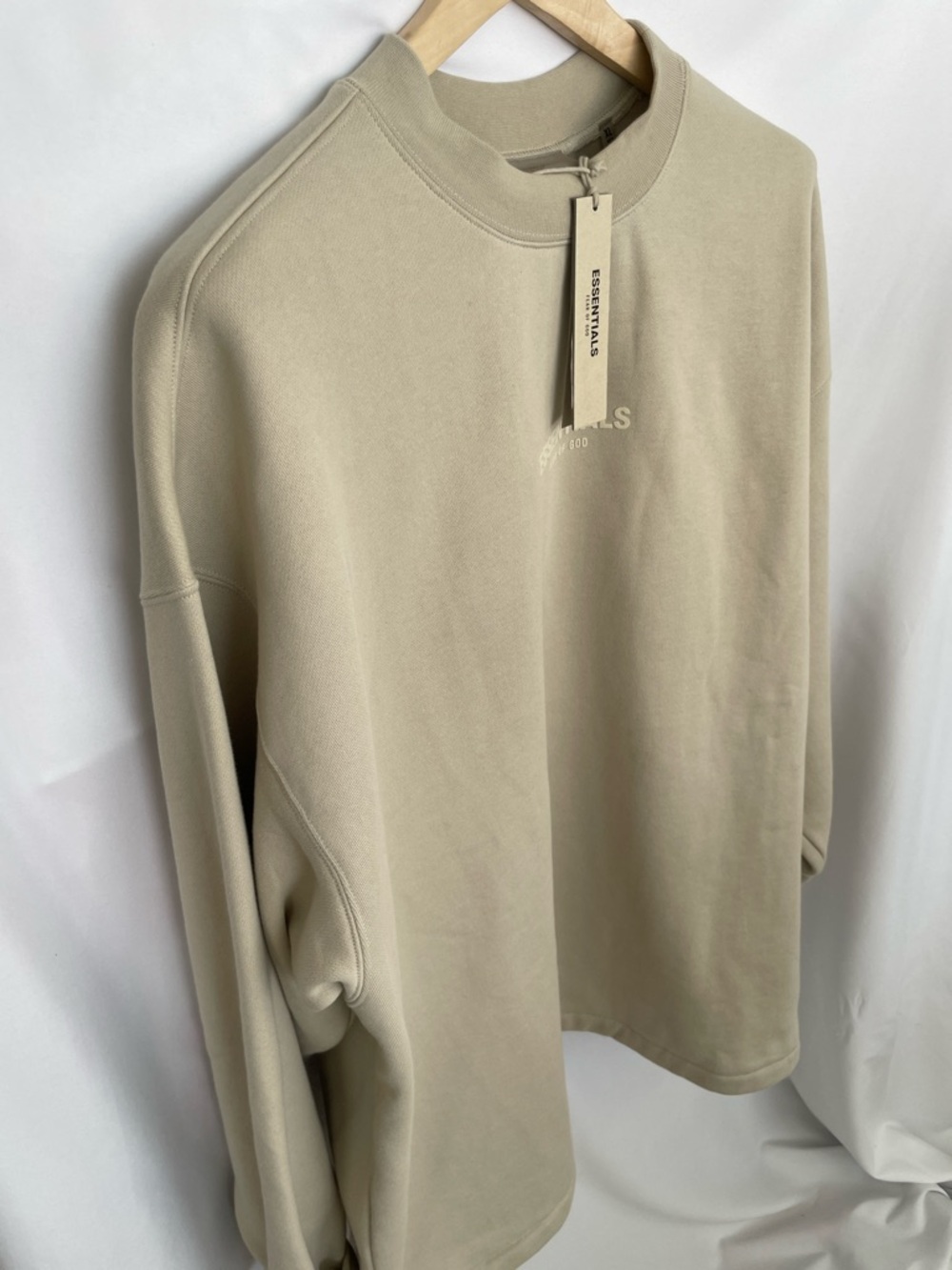Fear of God Essentials Crewneck Sweatshirt - Sandstone Beige Size XL